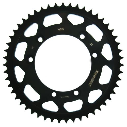 SUPERSPROX SUPERSPROX REAR STEEL 51T, BLACK SU4661551B