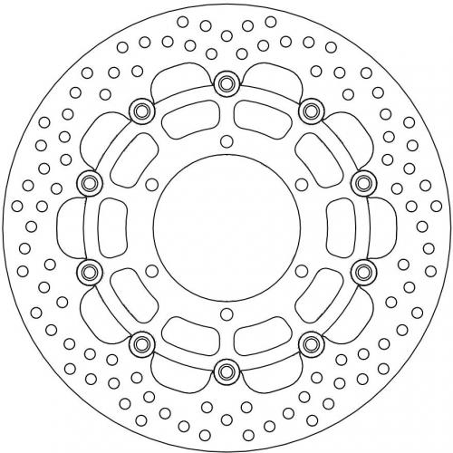 MOTO MASTER 112132, HALO FLOATING ALU DISC 310