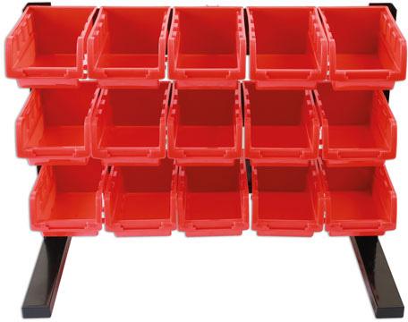 LASER TOOLS 15 STORAGE BIN WORK TOP STAND