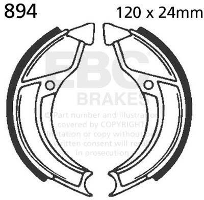 EBC 894 EBC BRAKE SHOES