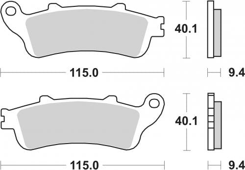SBS 147HF BRAKE PADS ORGANIC
