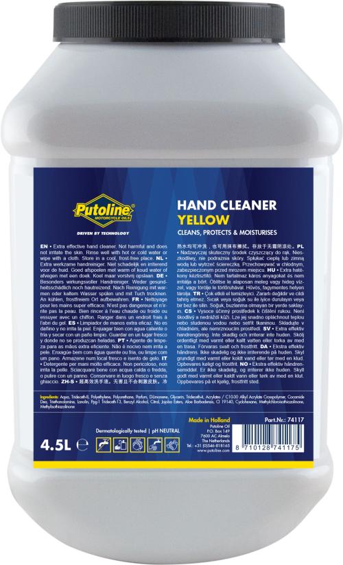 PUTOLINE HAND CLEANER YELLOW 4,5L