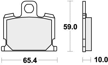 SBS 547DCC BRAKE PADS ORGANIC RACING