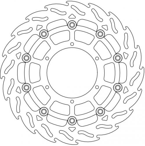 MOTO MASTER 112109, FLAME FLOATING ALU DISC 300