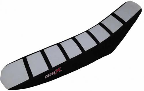 CROSS X SEAT COVER, WHITE/BLACK/BLACK (STRIPES) M2173WBB
