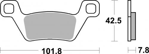 SBS 945SI BRAKE PADS SINTER