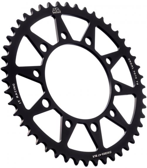 JT SPROCKETS REAR RACELITE ALU 47T BLACK, 520 JTA130347Z