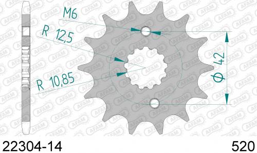 AFAM FRONT 14T, 520 AF12230414