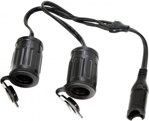TECMATE O-26 Y-SPLITTER LEAD SAE TO 2 X CIG SOCKETS OPTIMA