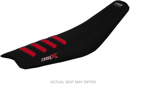 CROSS X UGS SEAT COVER BLACK RED WAVE UFM8162BR