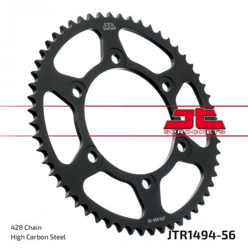 JT SPROCKETS REAR STEEL 56T, 428 JTR149456