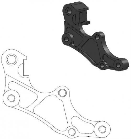 MOTO MASTER 211090, CALIPER ADAPTER BRACKET