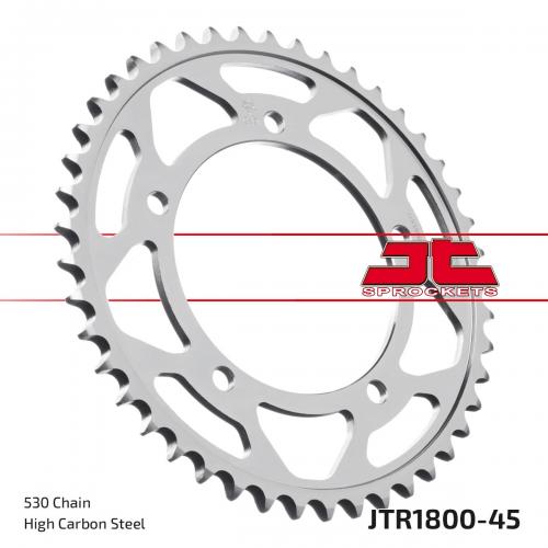 JT SPROCKETS REAR STEEL 45T, 530 JTR180045