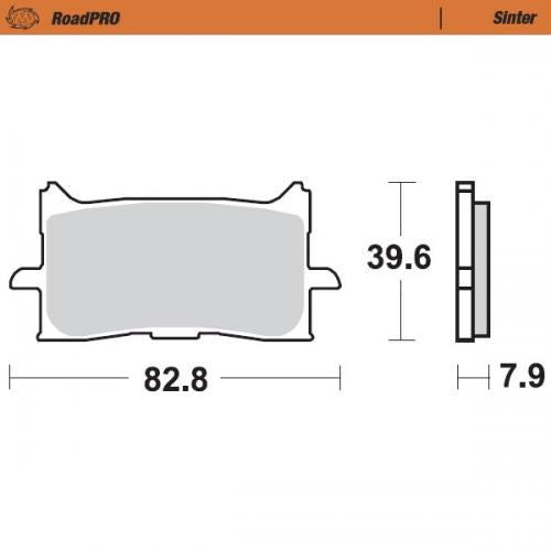 MOTO MASTER 412701, BRAKE PADS SINTER