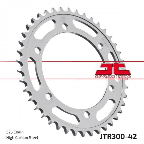 JT SPROCKETS REAR STEEL 42T, 525 JTR030042