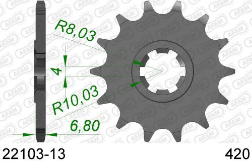 AFAM FRONT 13T, 420 AF12210313