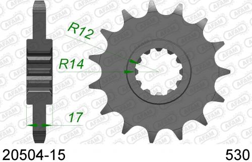 AFAM FRONT 15T, 530 AF12050415