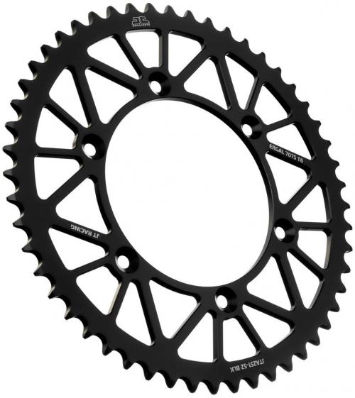 JT SPROCKETS REAR RACELITE ALU 52T BLACK, 520 JTA025152Z