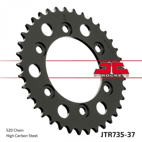 JT SPROCKETS REAR STEEL 37T, 520 JTR073537