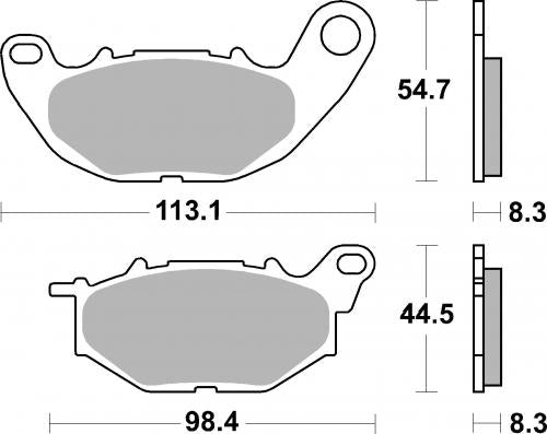 SBS 931RST BRAKE PADS SINTER SPORT