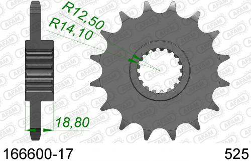 AFAM FRONT 17T, 525 AF116660017