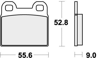 SBS 527HF BRAKE PADS ORGANIC