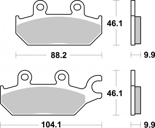 SBS 971RSI BRAKE PADS SINTER RACING