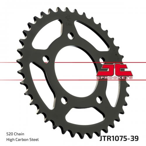 JT SPROCKETS REAR STEEL 39T, 520 JTR107539
