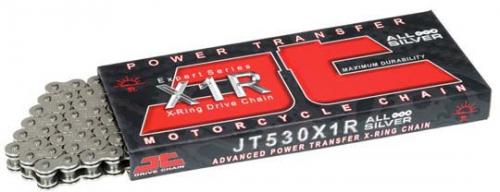 JT CHAINS 530X1R X 120 NICKEL JT HEAVY DUTY X-RING CHAIN