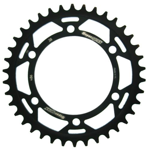 SUPERSPROX SUPERSPROX REAR STEEL 38T, BLACK, 520 SU448638B