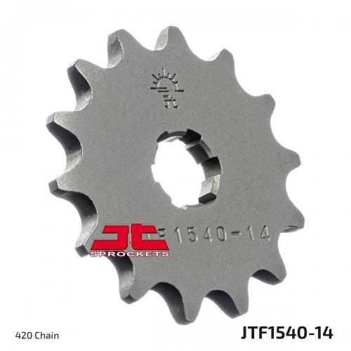 JT SPROCKETS FRONT STEEL 14T, 420 JTF154014