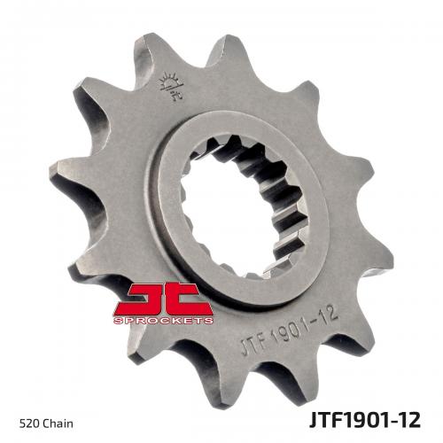 JT SPROCKETS FRONT STEEL 12T, 520 JTF190112