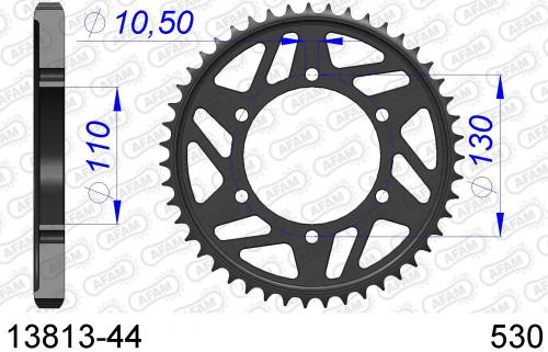 AFAM REAR ALU 44T, 530 AF51381344