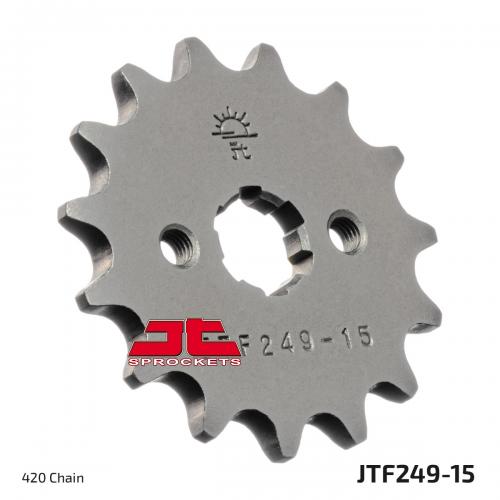JT SPROCKETS FRONT STEEL 15T, 420 JTF024915
