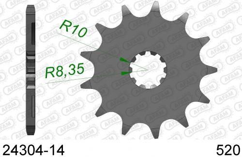 AFAM FRONT 14T, 520 AF12430414