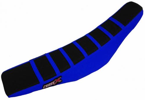 CROSS X SEAT COVER, BLACK/BLUE/BLUE (STRIPES) M4203BBLBL