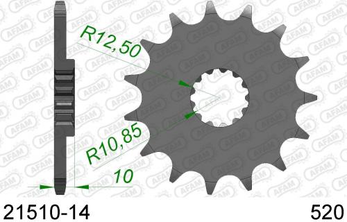 AFAM FRONT 14T, 520 AF12151014