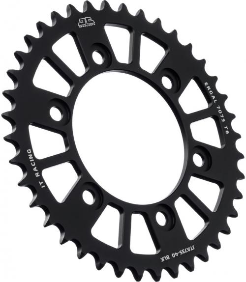 JT SPROCKETS REAR RACELITE ALU 40T BLACK, 520 JTA073540BLK
