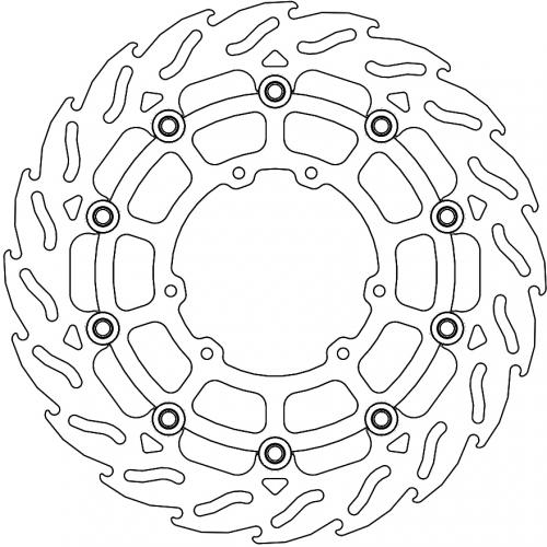 MOTO MASTER 112295, FLAME FLOATING ALU DISC 300