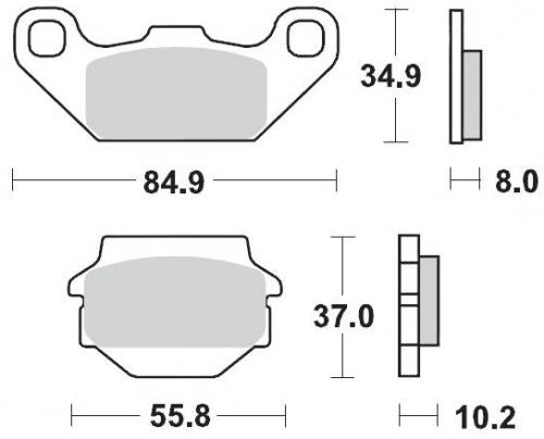 MOTO MASTER 091321, BRAKE PADS SINTER NITRO