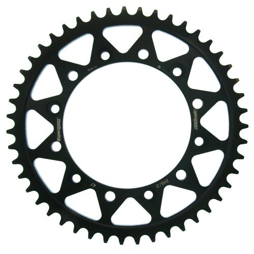 SUPERSPROX SUPERSPROX REAR STEEL 47T, BLACK, 520 SU4245347B