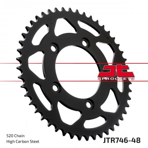 JT SPROCKETS REAR STEEL 48T, 520 JTR074648