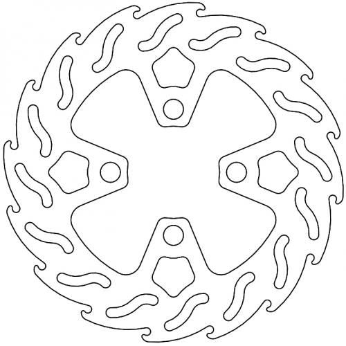 MOTO MASTER 110772, FLAME FIXED DISC 180
