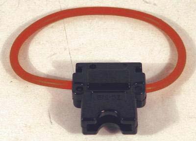 ELECTRICAL BLADE FUSE HOLDER COMPLETE WITH WIRES (10 PER CARD