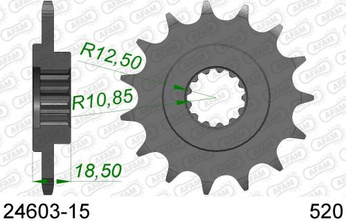 AFAM FRONT 15T, 520 AF12460315