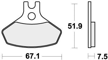 SBS 907RSI BRAKE PADS SINTER RACING
