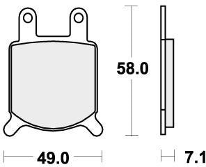 SBS 560H.HF BRAKE PADS ORGANIC