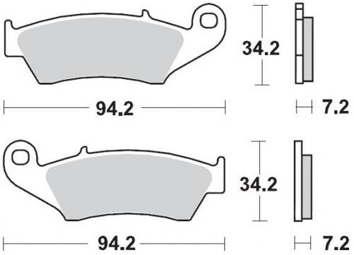 MOTO MASTER 093421, BRAKE PADS SINTER NITRO