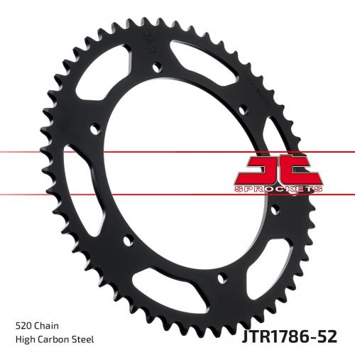 JT SPROCKETS REAR STEEL 52T, 520 JTR178652