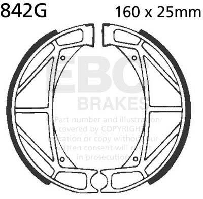 EBC 842G EBC BRAKE SHOES